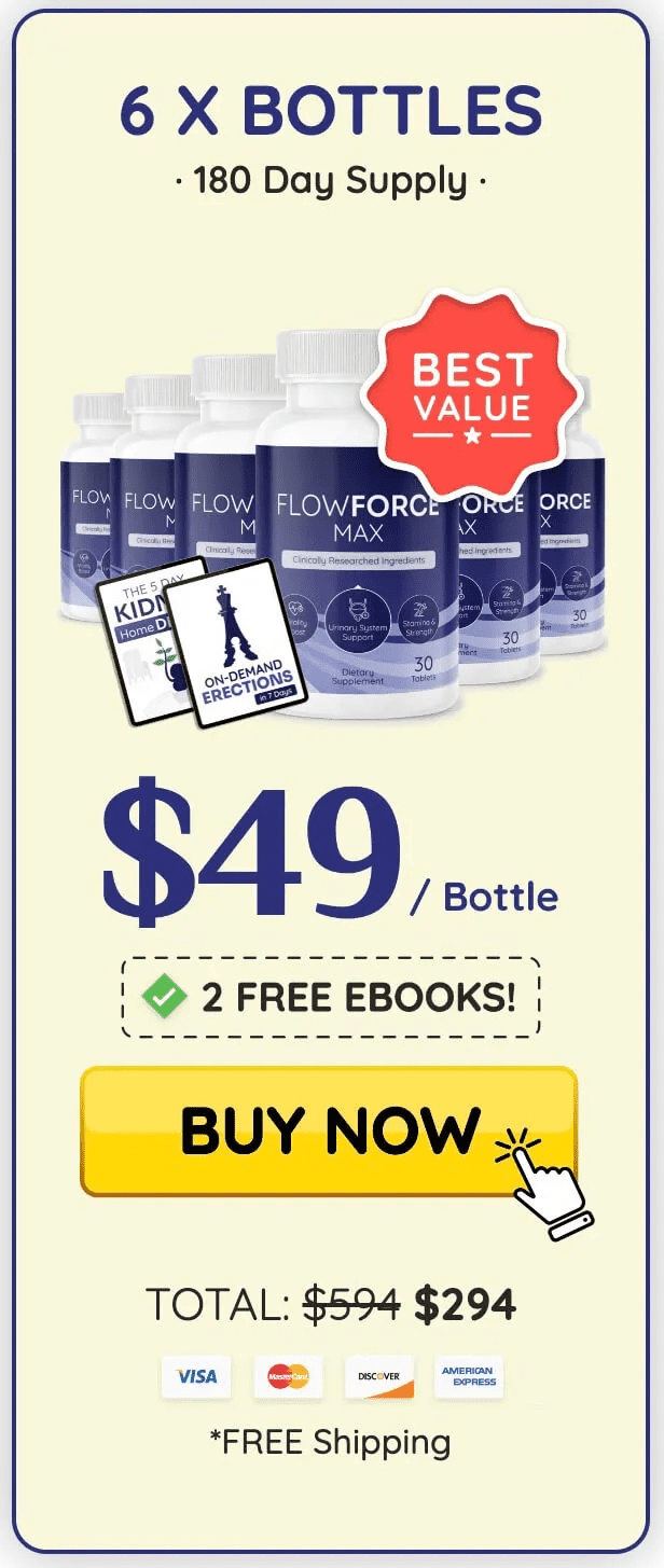 get flowforce max - 6 Bottles